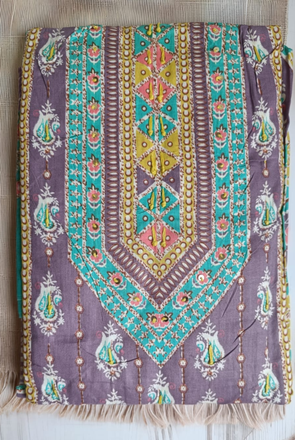 Lavender Soft Cotton Salwar Kameez with Mal Cotton Dupatta