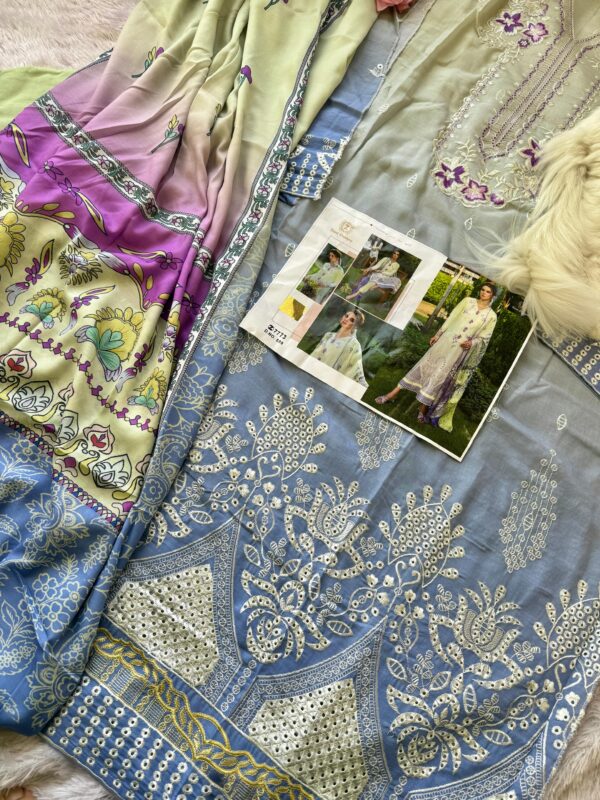 Shaded Cambric Cotton Chikankari Salwar Suit – A Perfect Blend of Tradition & Trend
